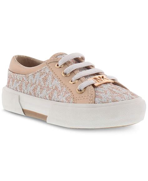 michael kors girls ima knit lace sneakers gold kids 2|Michael Kors Kids' Shoes .